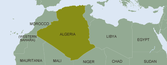 area map（Algeria）