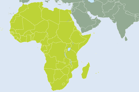 area map（Africa）