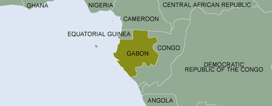 area map（Gabon）