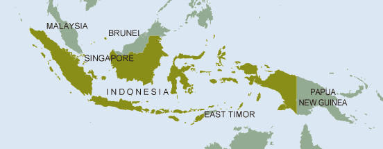 area map（Indonesia）