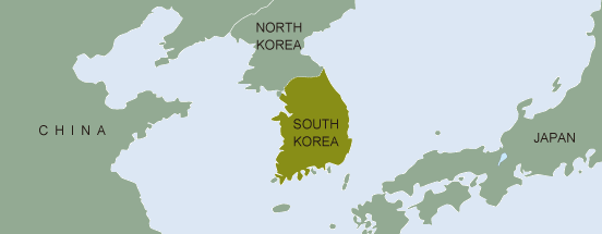 area map（Korea）