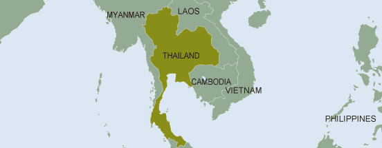 area map（Thailand）