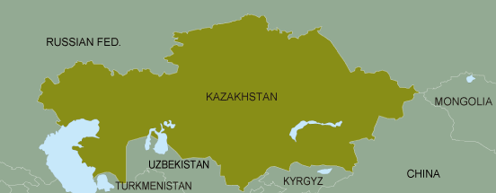 area map（Kazakhstan）
