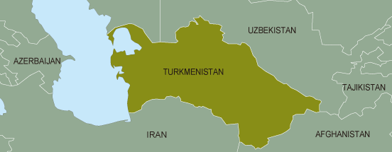 area map（Turkmenistan）