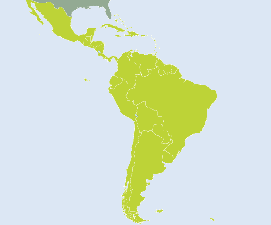 area map（Latin America）
