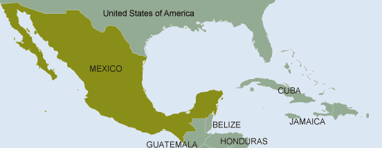 area map（Mexico）