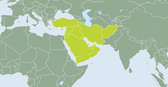 area map（Middle East）