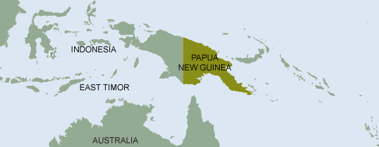 area map（Papua New Guinea）