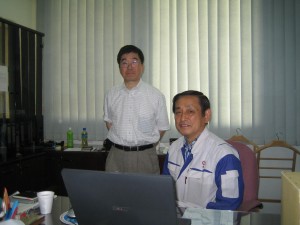 Dr.Hidehiro Higashi, JGC Catalysts and Chemicals Ltd.(front), at KISR