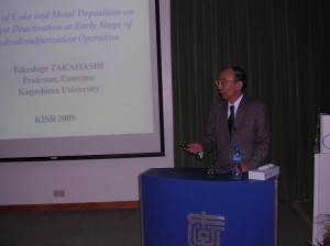 Dr.Takeshige Takahashi, Professor Emeritus, Kagoshima University, at KISR